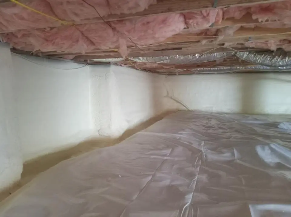 Crawl space encapsulation with closed-cell spray foam for Spray Foam Roofing in Mukwonago